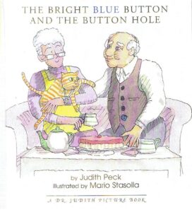 cover bright blue button